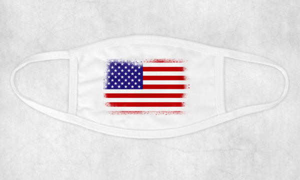 Behelfsmaske USA Flagge